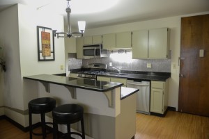 One Bedroom Kitchen with Granite Countertops